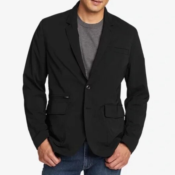 Eddie Bauer Men's Ultimate Voyager Travel Blazer Water Repellent Stretch Size 44